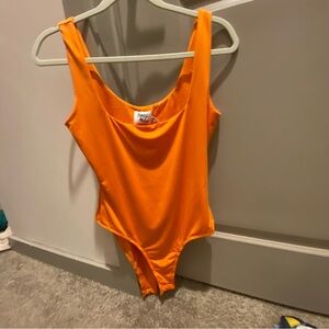 Princess Polly Vibrant Orange Bodysuit